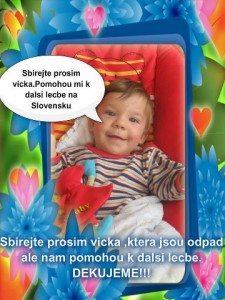 Sbírka víček PET lahví pro Danečka!!!